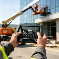 Télécommande hydraulique sans fil industrielle pour plateformes aériennes articulées, équipement de précision pour travaux de précision