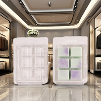 Boîtes en plastique PET transparentes personnalisées pour bougies et cires fondantes, emballage de luxe moderne, impression en relief, laminage mat, blister, coque en plastique