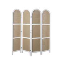 Paravent pliable en bambou pour intérieur et extérieur, séparateur de pièce en tissu de jute, cloison d'intimité