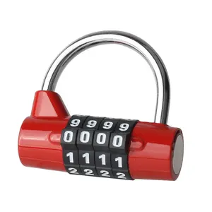 กล่องเครื่องมือกุญแจ Suppliers-Gym 4-Digit Secret Code Longevity Safe Wardrobe Gate Lock Student Dormitory Tool Small Size Padlock With Password Required