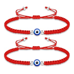 Adjustable Evil Eye Braided <b>Bracelet</b> Black Rope Couple Jewelry Gift Spring 2024 Yiwu Origin YM-0299 - Product Image 2