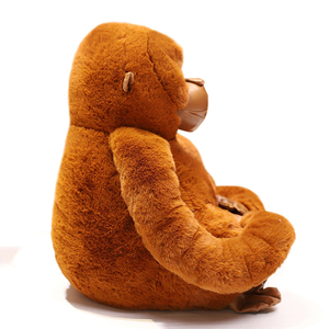 बच्चों के उपहारों के लिए सर्वश्रेष्ठ हॉट सेल नकली पशु ओरंगुटान आलीशान गुड़िया नरम शरारती ओरंगुटान आलीशान खिलौना डिज़ाइन करें - Product Image 4