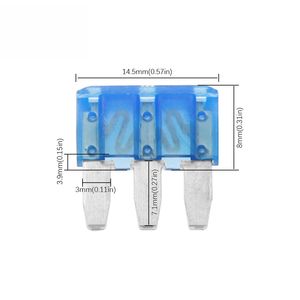Fusible automatique à lame 3 broches en alliage de zinc 5A-30A avec borne à trois languettes pour voitures/camions – OEM disponible – Large gamme 5A 7.5A 10A 15A 20A 25A 30A - Product Image 3