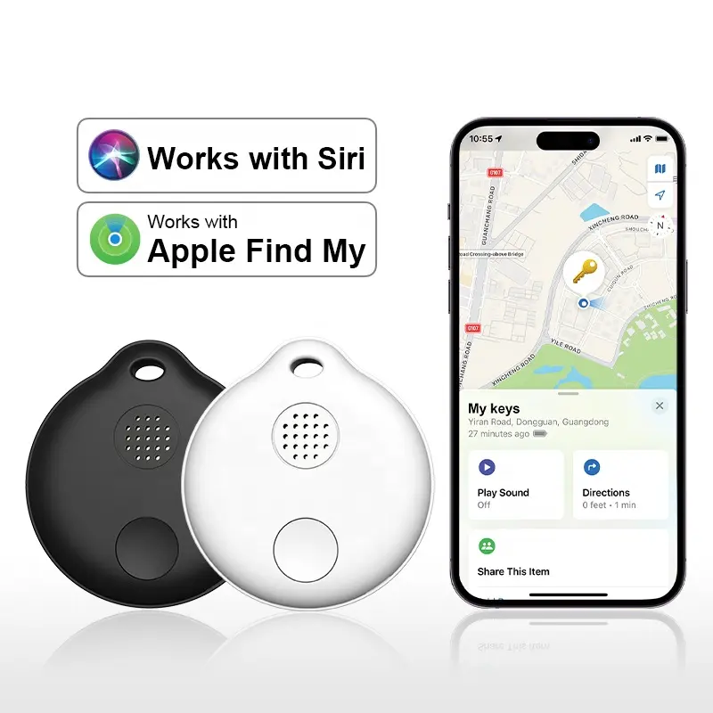 MFi sertifikalı Airtag akıllı GPS takip cihazı uzaktan kumanda ile WiFi ağ ve anahtar cüzdan Pet için akülü benim App bulmak