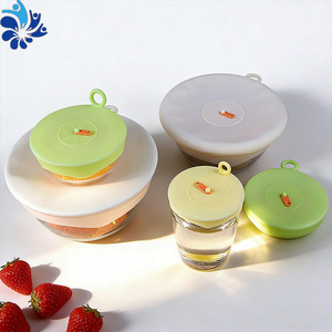 ชุดฝาปิดซิลิโคนสำหรับเก็บอาหาร Jiasile 3 ชิ้น แบบหนีบ ปิดผนึกแน่นสนิท สำหรับภาชนะครัวทรงกลม - Product Image 5