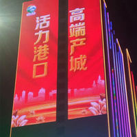 Affichage vidéo programmable flexible et transparent du rideau LED en maille de P70 LED pour le bâtiment de façade d'étape