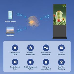Pantalla Táctil Interactiva Vertical <span class=keywords><strong>de</strong></span> 55 Pulgadas, Señalización Digital 4K, Señalización Direccional, Publicidad Multimedia para Tiendas Minoristas - Product Image 6
