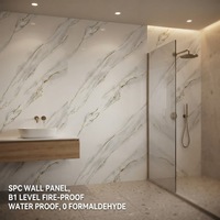 Panneaux muraux SPC imperméables, idéaux pour les projets de salles de bain d'hôtels et d'appartements en Europe et aux États-Unis