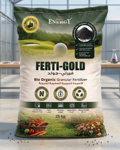 Engrais composé NPK 16-8-8 Sac de 25 kg Ferti-Gold Granulés bio-organiques pour stimuler l'activité microbienne et favoriser la croissance dense de l'herbe - Product Image 1