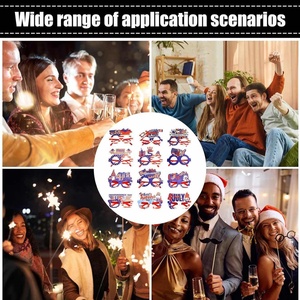 Lunettes de la Fête de l'Indépendance Pafu, longue durée, accessoires de photomaton, cadeaux, accessoires photo du 4 <span class=keywords><strong>juillet</strong></span>, fournitures pour la Fête de l'Indépendance, lunettes - Product Image 6
