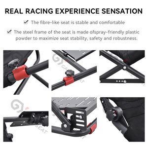 GY070ข้อเสนอแนะ ODM haptic SIM Racing Rally Race Racing Seat Simulator ห้องนักบินสำหรับ thrustmaster T3PA pxn, MOZA,Logitech G25 G27 - Product Image 5