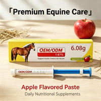 Crème de Soin Quotidien Saveur Pomme pour Chevaux 1,87% OEM/ODM, Étiquetage Personnalisé, Supplément Nutritionnel Quotidien, Personnalisation en Gros
