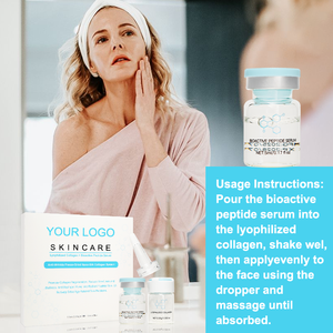 Private <b>Label</b> Anti Aging Firming Moisturizing Reshapes Plumps Youthful Radiance Lyophilized Collagen Bioactive Peptide Serum - Product Image 4