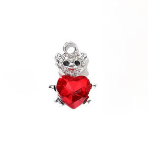 Vintage gothique Cool croix ours crâne pendentif bricolage à la main boucles d'oreilles collier accessoires matériel - Product Image 4