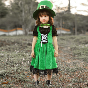 Disfraz <span class=keywords><strong>de</strong></span> Halloween XJ - Estilo Étnico Europeo <span class=keywords><strong>para</strong></span> Niña - <span class=keywords><strong>Traje</strong></span> <span class=keywords><strong>para</strong></span> Actuación del Día <span class=keywords><strong>de</strong></span> San Patricio - Disfraz <span class=keywords><strong>de</strong></span> Hada Irlandesa - Product Image 3