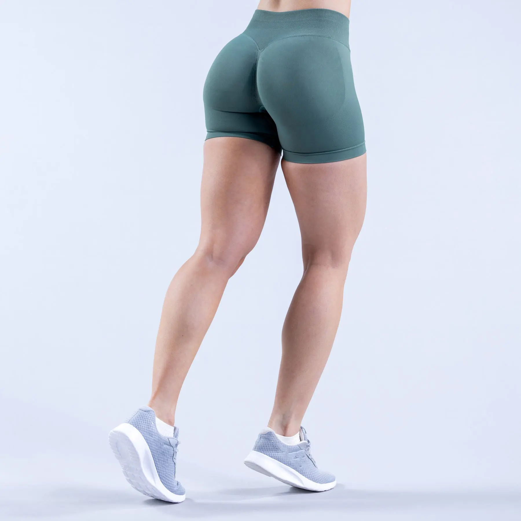 Design unique vente en gros de shorts d'exercice serrés pour les hanches, shorts de fitness à taille basse pour femmes