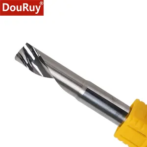 DouRuy CNC Aluminum Cut Single Blade Carving Cutter Uncoated Single Flute End Mill