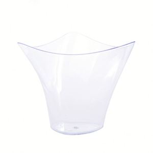 Gobelets à dessert mini triangulaires de 4 oz, gobelets à apéritif en plastique jetables, gobelets à shooter réutilisables avec cuillères pour fruits, yaourts, parfaits - Product Image 4