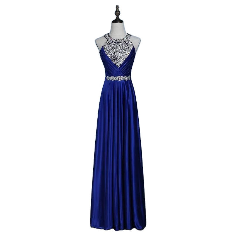 Bride's Neck Hanging Salute New Elegant Dress Evening Party Performance Host Evening Dress Long Evening Dress Female| Alibaba.com Bride's Neck Hanging Salute New Elegant Dress Evening Party Performance Host Evening Dress Long Evening Dress Female| Alibaba.com