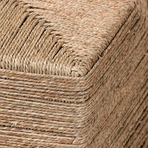 Mesa de centro de algas marinas naturales, muebles de sala de estar tejidos a mano - Product Image 1