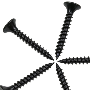 Vis à <span class=keywords><strong>cloison</strong></span> sèche en phosphate à filetage fin noir en gros, en boîte plastique - Toutes tailles disponibles 3,5*25mm - Product Image 1