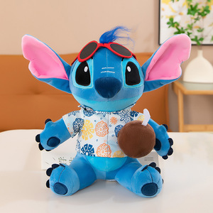Hawaiian <strong>Stitch</strong> <strong>Plush</strong> Toy-New Summer <strong>Lilo</strong> &amp; <strong>Stitch</strong> Doll with PP Cotton Filling Super Soft <strong>Plush</strong> for Couples Claw Machine Prizes - Product Image 1