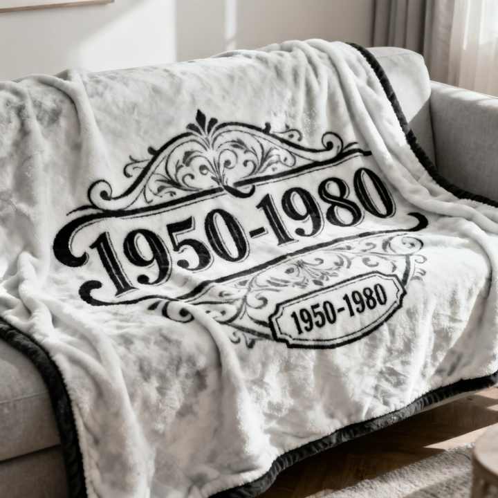 Cozy Warm Flannel Fleece Throw Blanket Customizable Personalized Print ...