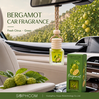 Parfum de voiture 8ml, flacon en verre suspendu avec bouchon en bois, diffuseur d'huiles essentielles, désodorisant longue durée, parfum naturel, cadeau pour