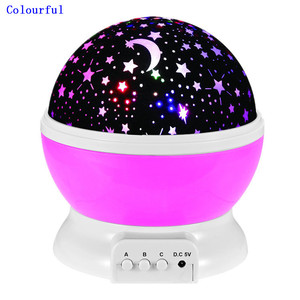 USB Universale di Rotazione del <span class=keywords><strong>Cielo</strong></span> della Stella 3D Proiettore di Luce di Notte Lampada USB Ha Condotto La Luce - Product Image 2