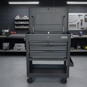 <b>Rolling</b> Utility Cart CSPS 320kg Capacity 84cm Keyed Locking 4 Drawers Bearing Slides Powder Coated Steel OEM ODM ISO9001 2-Year - Product Image 3