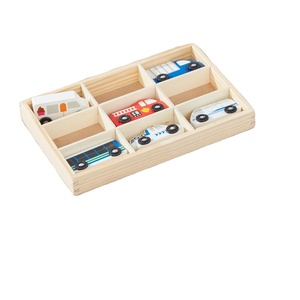 Veicolo in legno giocattolo con vassoio in legno regalo ideale per bambini dai 3 ai 5 anni - Product Image 1