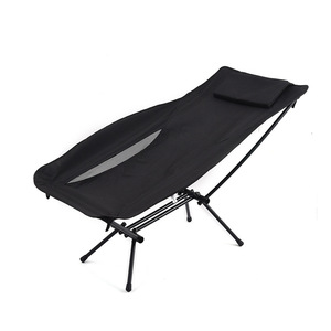 Chaise pliante d'extérieur en alliage d'aluminium à dossier haut pour le camping et les loisirs, portable et légère - Product Image 6