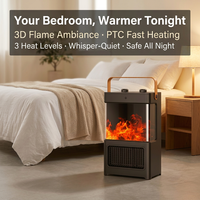 Ventilateur Chauffant Céramique Économe en Énergie pour l'Hiver, Chauffage Électrique PTC, Souffleur d'Air Chaud pour Cheminée, Chauffage Électrique PTC Portable de Bureau pour la Maison