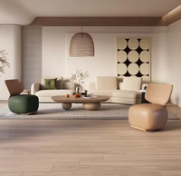 Fauteuil Ergonomique Moderne Pivotant en Coton et Lin de Luxe avec Dossier Rotatif, Meuble Métallique pour Chambre et Salon