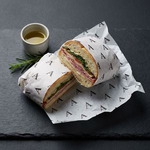Custom Printed Logo Waterproof Greaseproof Food Grade Butcher <b>Wax</b> <b>Paper</b> for Hamburger Sandwich Wrapping PE Coated Single Sided - Product Image 4