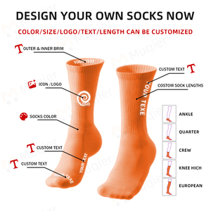 Chaussettes longues personnalisées Coolmax pour <span class=keywords><strong>femme</strong></span>, automne, en coton et fibre de bambou, écologiques, séchage rapide, antidérapantes, avec grip pour le pilates et logo sur le <span class=keywords><strong>bas</strong></span> - Product Image 5