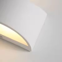 Applique murale LED intérieure en aluminium, chambre à coucher, salon, applique murale simple, 6W, blanc, noir, luminaire mural