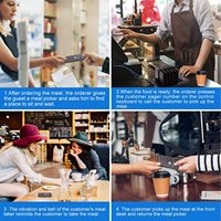 Système d'appel sans fil longue portée Daytech pour restaurants, buzzer d'appel rapide pour la restauration rapide, système de gestion des files d'attente