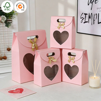 Sacs cadeaux de luxe en papier blanc lavande avec fermeture numérique, élégants pour mariages, fêtes prénuptiales et Saint-Valentin - Artisanat