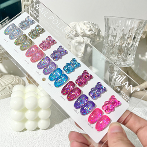 Esmalte de Uñas <span class=keywords><strong>en</strong></span> Gel <span class=keywords><strong>MILAN</strong></span>, 8 Colores que Brillan <span class=keywords><strong>en</strong></span> la Oscuridad, Gel Reflectante Disco, OEM/ODM, Muestras Gratis, Gel UV con Destellos Brillantes - Product Image 5