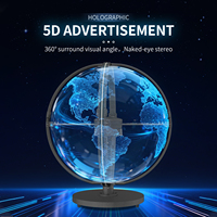 Esfera de Ventilador Holográfico de 50 cm con Brillo de 3000 cd, Bola Holográfica de 360° °   Para Eventos y Tiendas, Control por Aplicación LED, Interior y Exterior