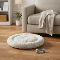 Tapis pour animaux de compagnie en peluche PP solide et créatif - Lit réaliste pour chiens et chats, confortable, respirant et imperméable, coussin décoratif