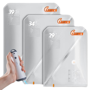 Sacs de <span class=keywords><strong>rangement</strong></span> sous vide N-Travel avec pompe électrique portable, <span class=keywords><strong>sac</strong></span> de compression PA+PE pour économiser de l'espace pour les bagages et les valises - Product Image 1