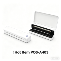 Impresora de Papel A4 sin Tinta A403, Mini Impresora Térmica Portátil para Tatuajes, Máquina de Impresión de Fotos Inalámbrica para Usuarios de Android e IOS