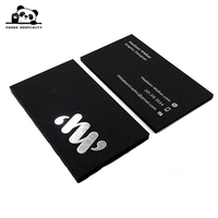 Tarjetas de Agradecimiento Personalizadas de Lujo para Bodas, Negocios, con Papel Negro de 500 g/m², Impresión en Dorado/Plateado, Tamaño 4x6, 5x7