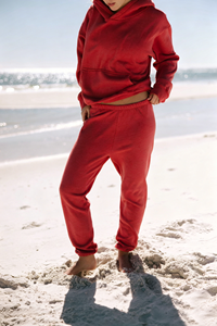 Sweat-shirt à capuche décontracté surdimensionné pour femme, à épaules tombantes, en polaire confortable, style <span class=keywords><strong>Trapstar</strong></span>, broderie personnalisée OEM - Product Image 5