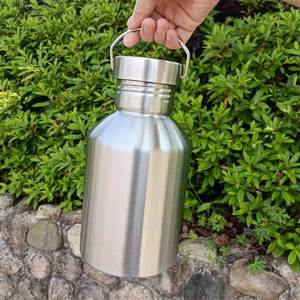 <b>2</b> <b>litre</b> <b>stainless</b> <b>steel</b> <b>water</b> <b>bottle</b> Leak-proof Metal lid Large capacity Single-wall metal <b>water</b> <b>bottle</b> <b>stainless</b> <b>steel</b> - Product Image 3