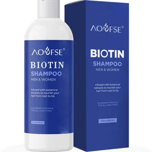 Fornecedor Natural Orgânico Seco Cabelo Danificado Cuidados Umidade Shampoo Biotina Hair Loss Shampoo