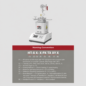 Réacteur de laboratoire haute pression <span class=keywords><strong>Max</strong></span> 300 12,5 MPa, norme GB, à ouverture rapide HT-FC, en alliage Hastelloy Monel 316L, complet - Product Image 3
