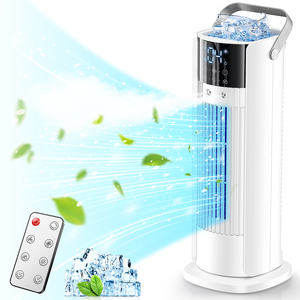 Portable Air Conditioner - 90&deg; <strong>Oscillating</strong> 16&quot; Tower Fan with Remote, 4 Wind Speeds/Digital Touch <strong>Screen</strong>/Cool Mist/2-10H Timer - Product Image 1